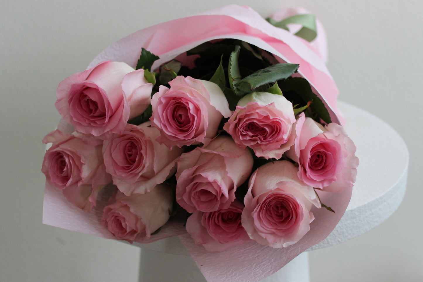 10 long stemmed Ecuador roses